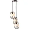 Image de Brilliant lampe, suspension de pente 3-flammes noir / naturel, 3x A60, E27, 40W, câble peut être raccourci / réglable en hauteur