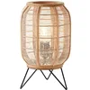 Image de Brilliant lampe, lampe de table Tanah noir/naturel, 1x A60, E27, 42W, avec interrupteur à cordon