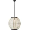 Image de Brilliant lampe, suspension Tanah 47cm noir/naturel, 1x A60, E27, 42W, câble peut être raccourci/réglable en hauteur