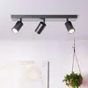 Image de Brilliant Spot pour plafond Jello, longueur 50 cm, noir, à 3 lampes, métal