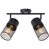 Image de Brilliant Spot Kamolo 2-flammes noir mat, métal, 2x A60, E27, 40 W