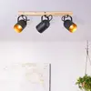 Image de Brilliant Spot pour plafond Tronte, longueur 57,5 cm, noir/doré, 3 lampes