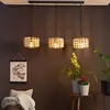 Image de Brilliant Suspension Woodline, bambou, à 3 lampes
