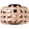 Image de Brilliant Woodline Plafonnier en bambou 36 cm Métal/textile Marron 1 x A60, E27, 60 W
