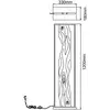 Image de Brilliant Lampadaire LED Chaumont en bois