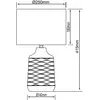 Image de Brilliant Lampe de table Ilysa, tissu blanc, céramique gris