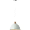 Image de Brilliant Erena Lampe Suspendue 38 cm Vert clair MétalBois 1 x A60, E27, 60 W, convient pour lampe standard (non incluse)