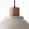 Image de Brilliant Suspension Erena avec détail en bois, taupe