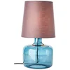 Image de Brilliant Hydra Lampe de table 57 cm taupe/bleu foncé verre/textile avec interrupteur intermédiaire 1 x A60, E27, 60 W, convient pour lampe normale (non incluse)