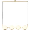 Image de Brilliant Glint Suspension 4 ampoules en bois/laiton/verre/métal 4 x D45, E14, 40 W, convient pour lampe goutte (non incluse)