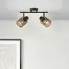 Image de Brilliant Spot pour plafond Bano, longueur 34,5 cm, noir mat, à 2 lampes.