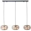 Image de Brilliant Lampe suspendue de table à manger en rotin Woodball - 99884/06