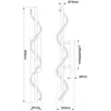 Image de Brilliant Plafonnier LED Eunice, longueur 80 cm, noir, métal