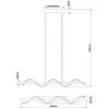 Image de Brilliant Suspension LED Eunice, longueur 80 cm, noir, métal