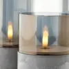 Image de Brilliant Lampe de table LED Bougie gris/gris fumé-transparent