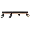 Image de Brilliant Lampe à 4 lumières Jello Wood noir avec du bois - G93071/76