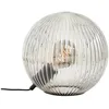 Image de Brilliant Lampe de table sphère Belado nervuré avec verre fumé - 92804/93