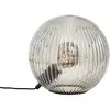 Image de Brilliant Lampe de table en verre Belado noir/gris fumé strié