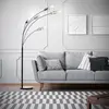 Image de Brilliant Lampe sur pied Glasini, hauteur 200 cm, gris fumé, 5 lampes, verre