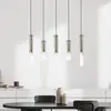 Image de Brilliant Suspension Glasini, longueur 95 cm, gris fumé, 5 lampes, verre