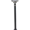 Image de Potelet extérieur - BRILLIANT - GARVINA - LED et solaire - Détecteur de mouvement - Acier inoxydable et plastique - 4 W - Noir