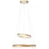 Image de Brilliant Suspension LED Aurora, doré, Ø 30 cm, aluminium, CCT