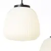 Image de Brilliant Suspension Kaizen, longueur 125 cm, opale, 5 lampes, métal