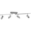 Image de Brilliant Spot pour plafond LED Risell, longueur 104 cm, couleur aluminium