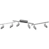Image de Brilliant Spot pour plafond LED Risell, longueur 142 cm, couleur aluminium