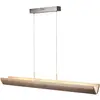 Image de Brilliant Suspension LED Monterra, longueur 132 cm, marron, bois
