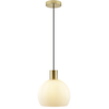 Image de Suspension Métal et verre 120 cm doré CONY
