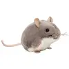 Image de Teddy Hermann 92657 Souris Grise 9 cm, Peluche | Design réaliste, détails soigneusement travaillés, dès la naissance, lavable, rembourrage en polyester recyclé