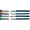 Image de Schneider Marqueur non permanent pour rétroprojecteurs 221S,étui de 4 pcs., avec pointe fine S, 0,4 mm largeur de tracé Contenu: noir, rouge, bleue,