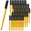 Image de Schneider Tops 505 Instruments d'écriture Capuchon de stylo à bille Modèle F Noir Corps Couleur Jaune