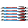 Image de Schneider Slider Rave XB Stylos-Bille (rétractables, rechargeables) Lot de 5, Encre rouge