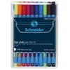 Image de Schneider slider edge xb stylo a bille - noir, bleu, orange, rose, violet, bleu clair, vert clair, rouge, brun et jaune - lot...