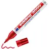 Image de Marcador permanente Edding 3000, rellenable, punta redonda, aluminio de mango, Rojo