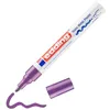 Image de edding 750 Marqueur peinture brillante - violet - 1 feutre peinture brillante - pointe ronde 2-4mm - pour dessin, coloriage, scrapbooking - étanche, très opaque