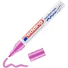 Image de edding 750 Marqueur peinture brillante - rose - 1 feutre peinture brillante - pointe ronde 2-4mm - pour dessin, coloriage, scrapbooking - étanche, très opaque
