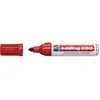 Image de edding 550 Marqueur permanent - rouge - 1 stylo - pointe ronde 3-4 mm - sèche vite, résiste à l'eau et aux frottements - pour carton, plastique, bois, métal, verre