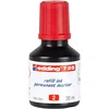 Image de Edding T 25 refill ink permanent marker - red -30 ml - avec système de distribution de gouttes, pour recharger rapidement presque tous les marqueurs permanents