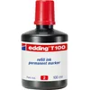 Image de Edding T 100 Recharge d'encre marqueurs permanents - rouge - 100 ml - système de compte-gouttes, pour recharger rapidement presque tous les marqueurs permanents