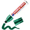Image de edding 800 Marqueur permanent - vert - 1 stylo - pointe biseautée 4-12 mm - pour des marquages larges - sèche vite, résiste à l'eau et aux frottements - pour carton, plastique, bois, métal, verre