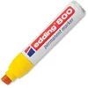 Image de edding 800 Marqueur permanent - jaune - 1 stylo - pointe biseautée 4-12 mm - pour des marquages larges - sèche vite, résiste à l'eau et aux frottements - pour carton, plastique, bois, métal, verre