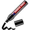 Image de edding 390 Marqueur permanent - Noir - 1 stylo - Pointe biseautée épaisse 4-12 mm - Imperméable, sèche vite - Marqueur polyvalent universel - pour carton, plastique, bois, métal, verre, pierre, toile