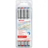 Image de edding 151 F stylo non-permanent - noir - 1 stylo - plume ronde,6 mm - stylo pour écrire sur le verre, le plastique, les films et les surfaces lisses - séchage rapide, peut être corrigé à l'eau