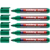 Image de edding 300 Marqueur permanent - vert - 1 stylo - pointe ronde 1,5-3 mm - sèche vite, résiste à l'eau et aux frottements - pour carton, plastique, bois, métal, verre