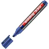 Image de EDDING Lot de 6 Marqueurs Edding 330 permanent, corps plastique, pointe biseautée - coloris bleu