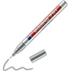 Image de edding 750 Marqueur peinture - argent - 1 stylo - pointe ronde 2-4 mm - marqueur de peinture pour l'étiquetage du métal, verre, roche ou du plastique - résistant à la chaleur, permanent et étanche