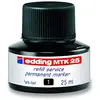 Image de Edding MTK 25 recharge d'encre - noir - 25 ml - avec système capillaire, idéal pour une recharge propre et simple de presque tous les marqueurs permanents